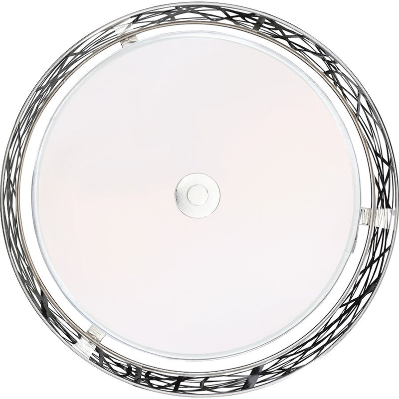 Quoizel Platinum Collection Abode Semi-Flush Mount, 2 Light, Polished Chrome