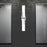 Quoizel Allison Bath LED Light, Nickel/White Painted Etched
