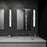 Quoizel Allison Bath LED Light, Nickel/White Painted Etched