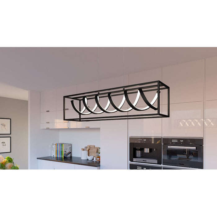 Quoizel Amaranth LED Island Light, Matte Black