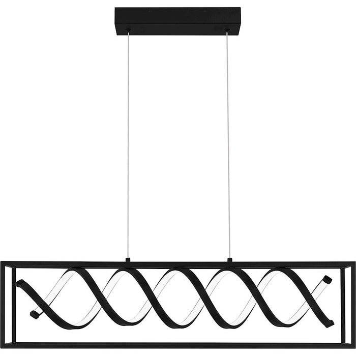 Quoizel Amaranth LED Island Light, Matte Black