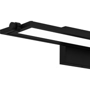 Quoizel Astro 26in LED Bath Light | Modern Matte Black Steel | Bathroom Vanity & Powder Room | 26.25 x 6 x 4.5 in, Dimmable | Model PCASO8526MBK