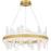 Quoizel Aurelia Light Chandelier, Soft Gold/White Swirl Glass - PCAUR5030SGD