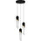 Quoizel Alys 3Light Pendant, Matte Black/Alabaster Glass