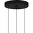 Quoizel Alys 3Light Pendant, Matte Black/Alabaster Glass