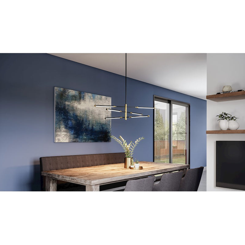 Quoizel Azalea LED Island Light, Matte Black