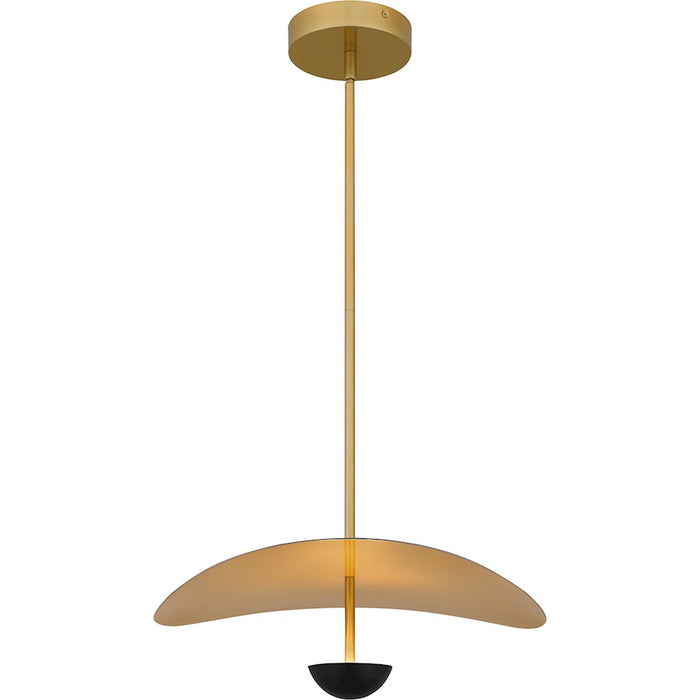 Quoizel Azure Integrated LED Pendant, Matte Black/Metal