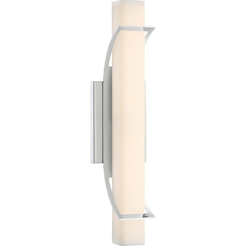 Quoizel Platinum Blade 1 Light Vanity Light, Polished Chrome