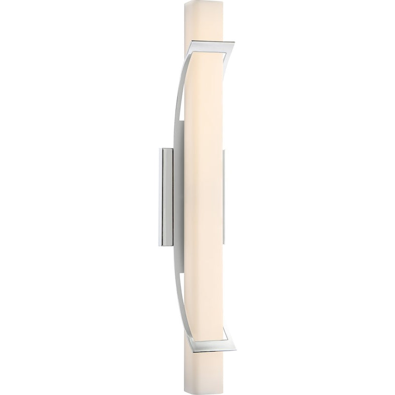 Quoizel Platinum Blade 1 Light Vanity Light, Polished Chrome