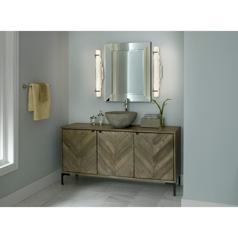 Quoizel Platinum Blade 1 Light Vanity Light, Polished Chrome
