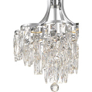 Quoizel Bravado 16in 1-Light Pendant | Modern Polished Chrome and Clear Crystal Glass | Kitchen Island & Dining Room | Model PCBO2816C