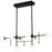 Quoizel Blaire LED Island Light, Matte Black/Opal Etched