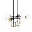 Quoizel Blaire LED Island Light, Matte Black/Opal Etched