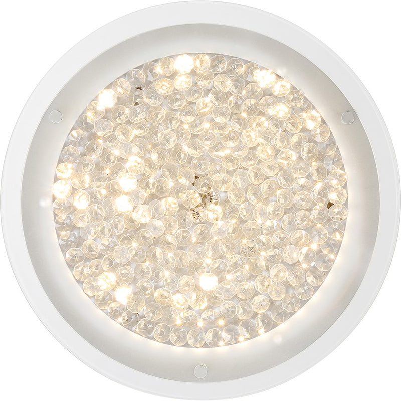 Quoizel Platinum Blaze Flush Mount, 17W LED, Polished Chrome