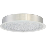 Quoizel Platinum Blaze Flush Mount, 17W LED, Polished Chrome
