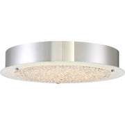 Quoizel Platinum Blaze Flush Mount, 22W LED, Polished Chrome