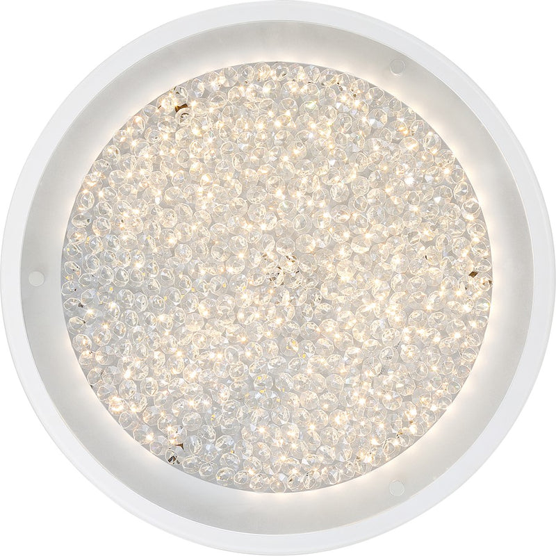 Quoizel Platinum Blaze Flush Mount, 22W LED, Polished Chrome