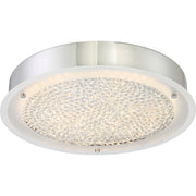 Quoizel Platinum Blaze Flush Mount, 22W LED, Polished Chrome