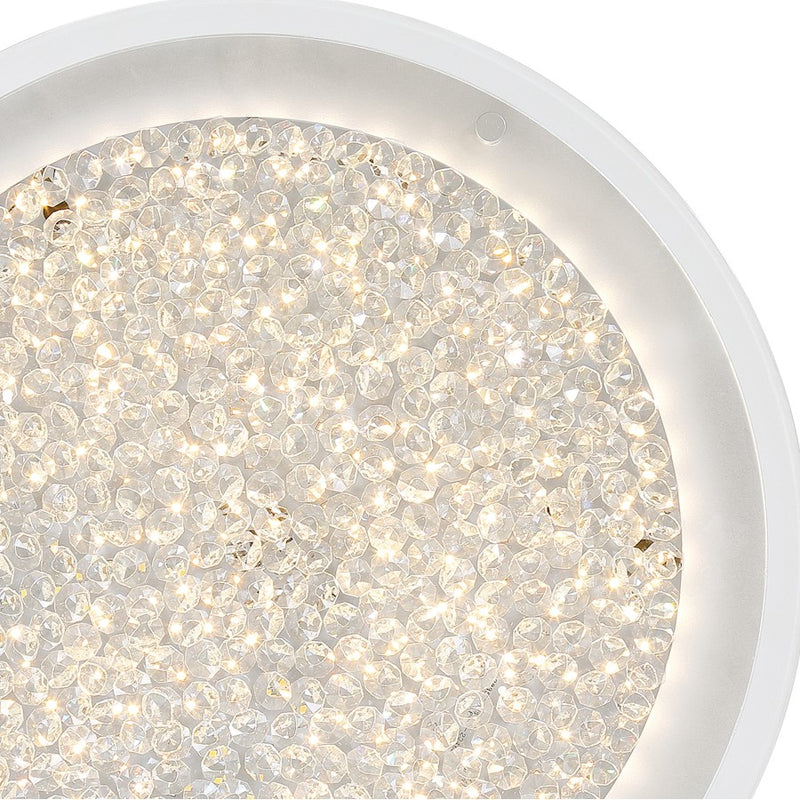 Quoizel Platinum Blaze Flush Mount, 22W LED, Polished Chrome