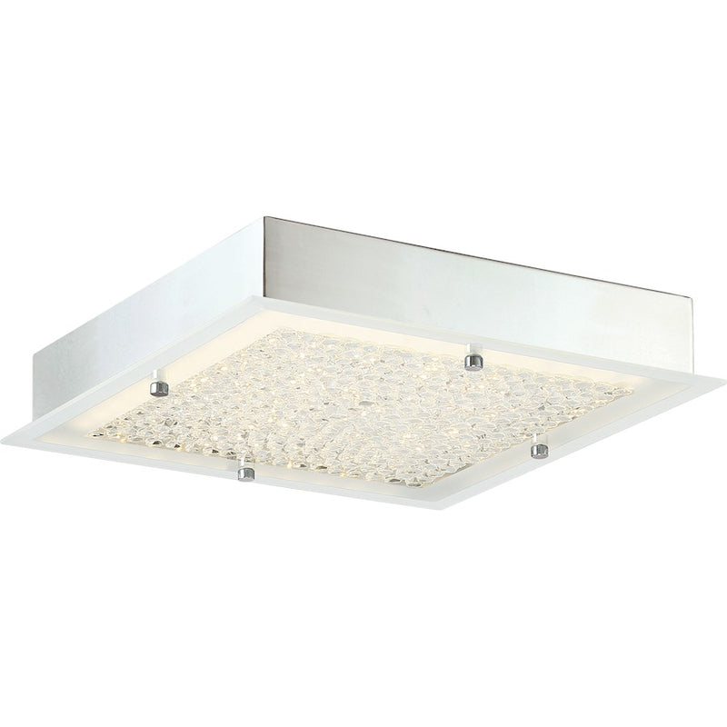Quoizel Platinum Blaze Light Flush Mount, Polished Chrome