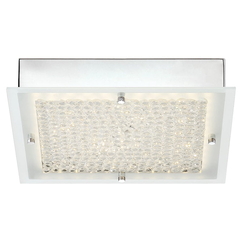 Quoizel Platinum Blaze Light Flush Mount, Polished Chrome