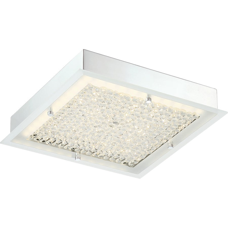 Quoizel Platinum Blaze Light Flush Mount, Polished Chrome