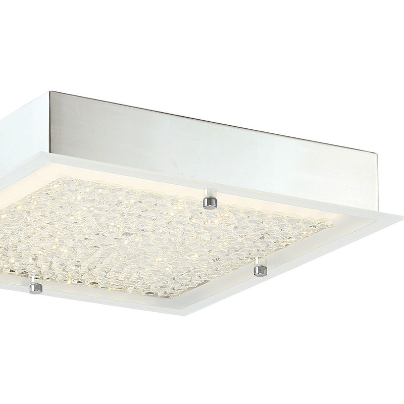 Quoizel Platinum Blaze Light Flush Mount, Polished Chrome