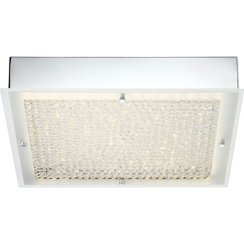 Quoizel Platinum Blaze Light Flush Mount, Medium, Polished Chrome