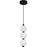 Quoizel Clarendon Light Mini Pendant, Matte Black/Alabaster Glass