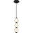 Quoizel Clarendon Light Mini Pendant, Matte Black/Alabaster Glass