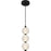 Quoizel Clarendon Light Mini Pendant, Matte Black/Alabaster Glass