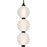 Quoizel Clarendon Light Mini Pendant, Matte Black/Alabaster Glass