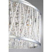 Quoizel Platinum Collection Crystal Cove Flush Mount, 4 Light, Polished Chrome