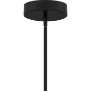 Quoizel Clairon 24in LED Pendant | Modern Matte Black Steel Globe | Kitchen Island & Dining Room | 23.75 x 23.75 x 26.5 in | Model PCCLR2824MBK