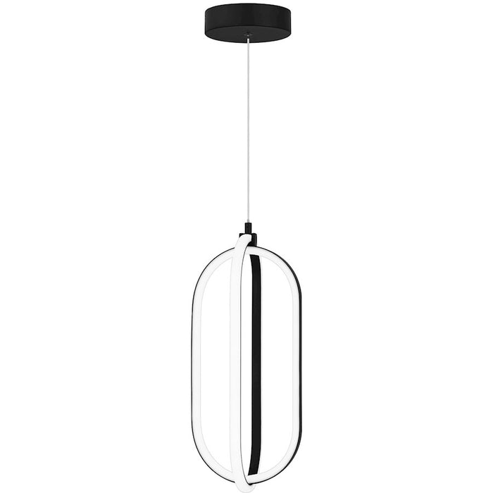 Quoizel Calista LED Mini Pendant, Matte Black