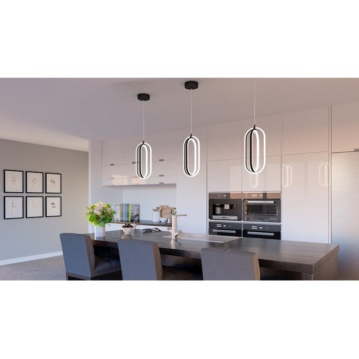 Quoizel Calista LED Mini Pendant, Matte Black
