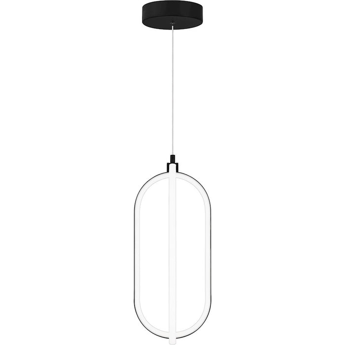 Quoizel Calista LED Mini Pendant, Matte Black