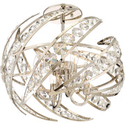 Quoizel Platinum Collection Crescent Pendant, 4 Light, Polished Nickel