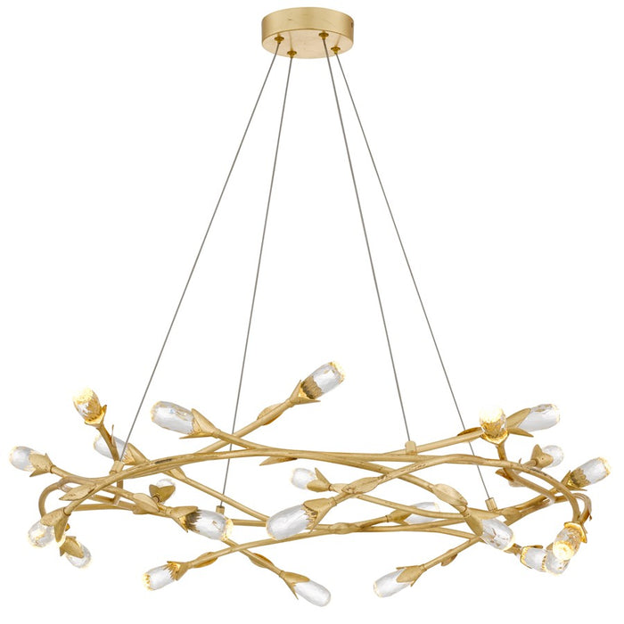 Quoizel Cora Integrated LED Gold Leaf Pendant, Gold Leaf - PCCOR2832GFL