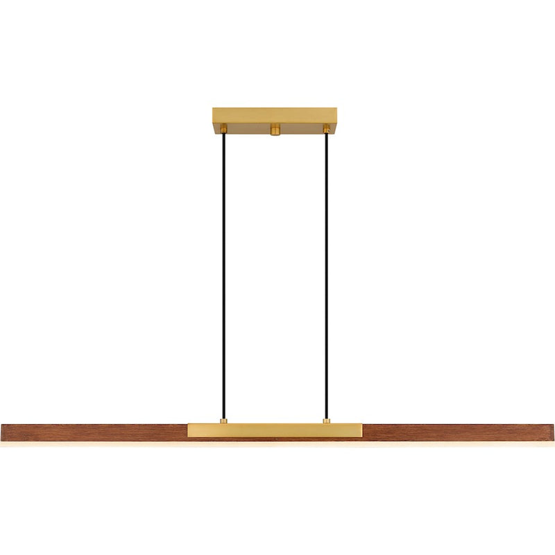 Quoizel Colter Integrated LED Island Light, Brushed Gold