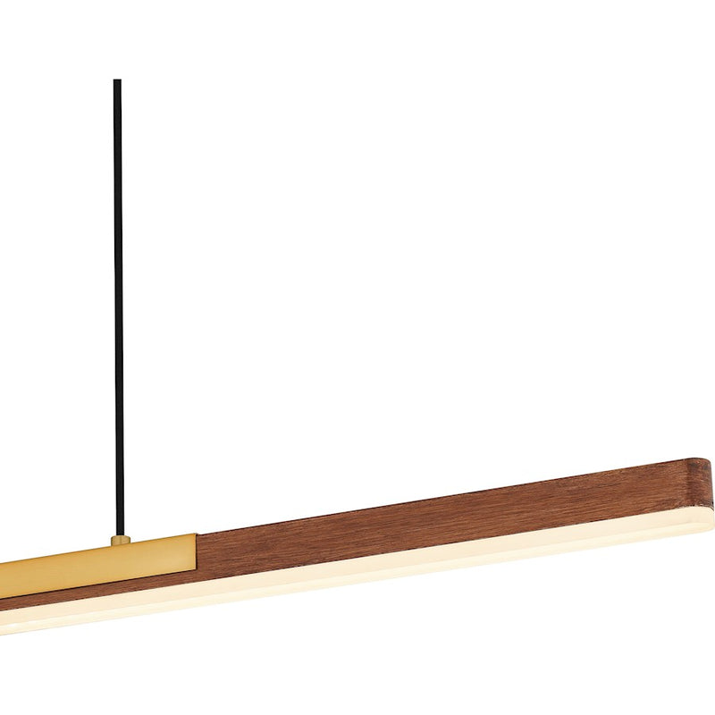 Quoizel Colter Integrated LED Island Light, Brushed Gold
