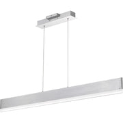 Quoizel Cutlas 48" Island Chandelier, Brushed Aluminum