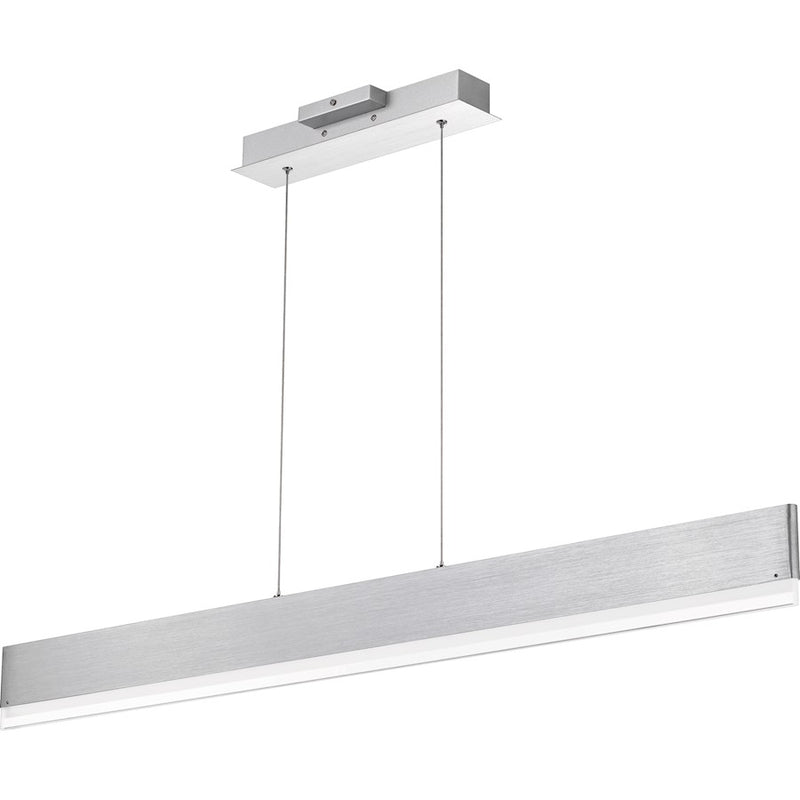 Quoizel Cutlas 48" Island Chandelier, Brushed Aluminum