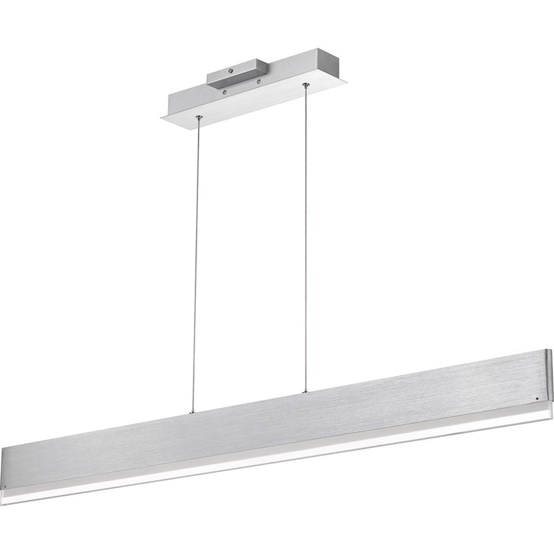 Quoizel Cutlas 48" Island Chandelier, Brushed Aluminum