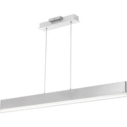 Quoizel Cutlas 48" Island Chandelier, Brushed Aluminum