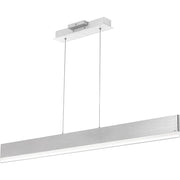 Quoizel Cutlas 48" Island Chandelier, Brushed Aluminum