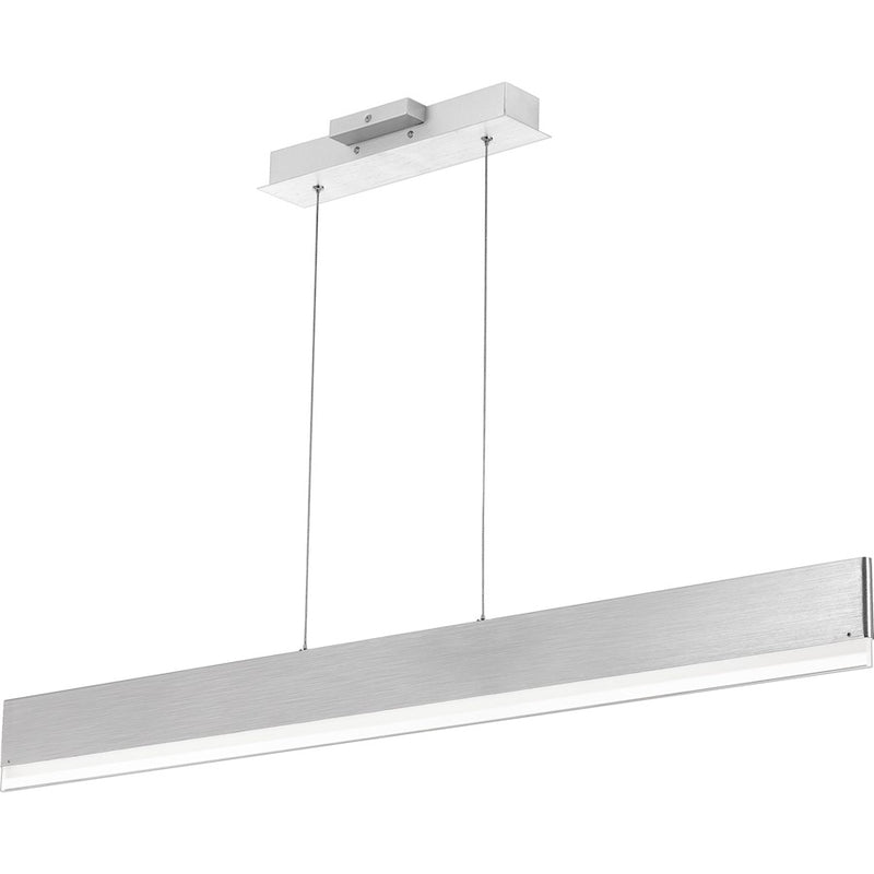 Quoizel Cutlas 48" Island Chandelier, Brushed Aluminum