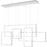 Quoizel Canvas LED Island Light, Brushed Aluminum