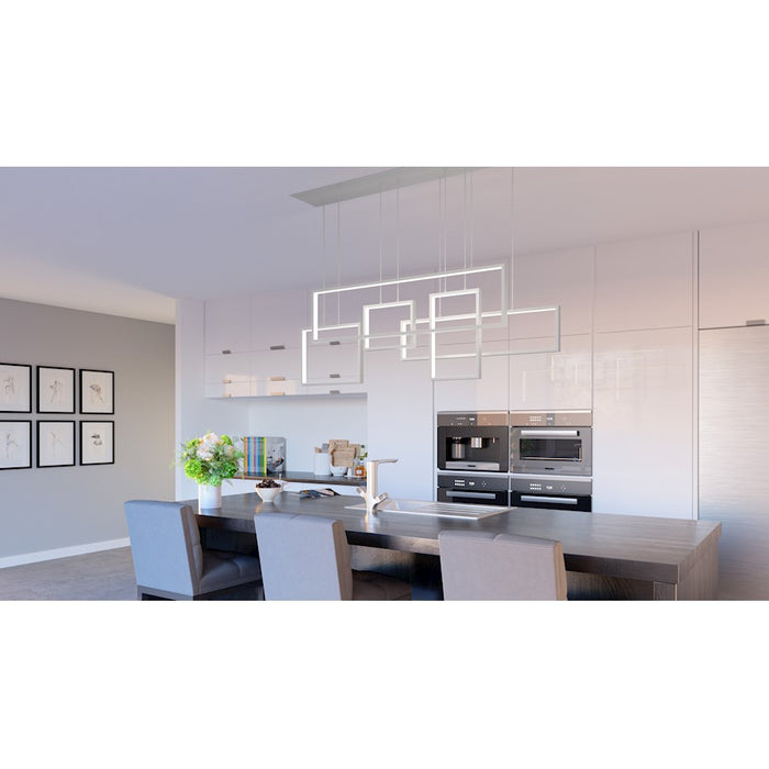 Quoizel Canvas LED Island Light, Brushed Aluminum