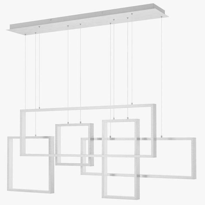 Quoizel Canvas LED Island Light, Brushed Aluminum